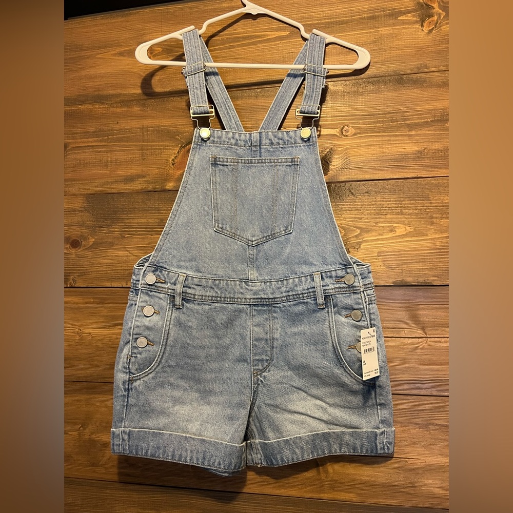 NWT blank, NYC, short overalls, size 26